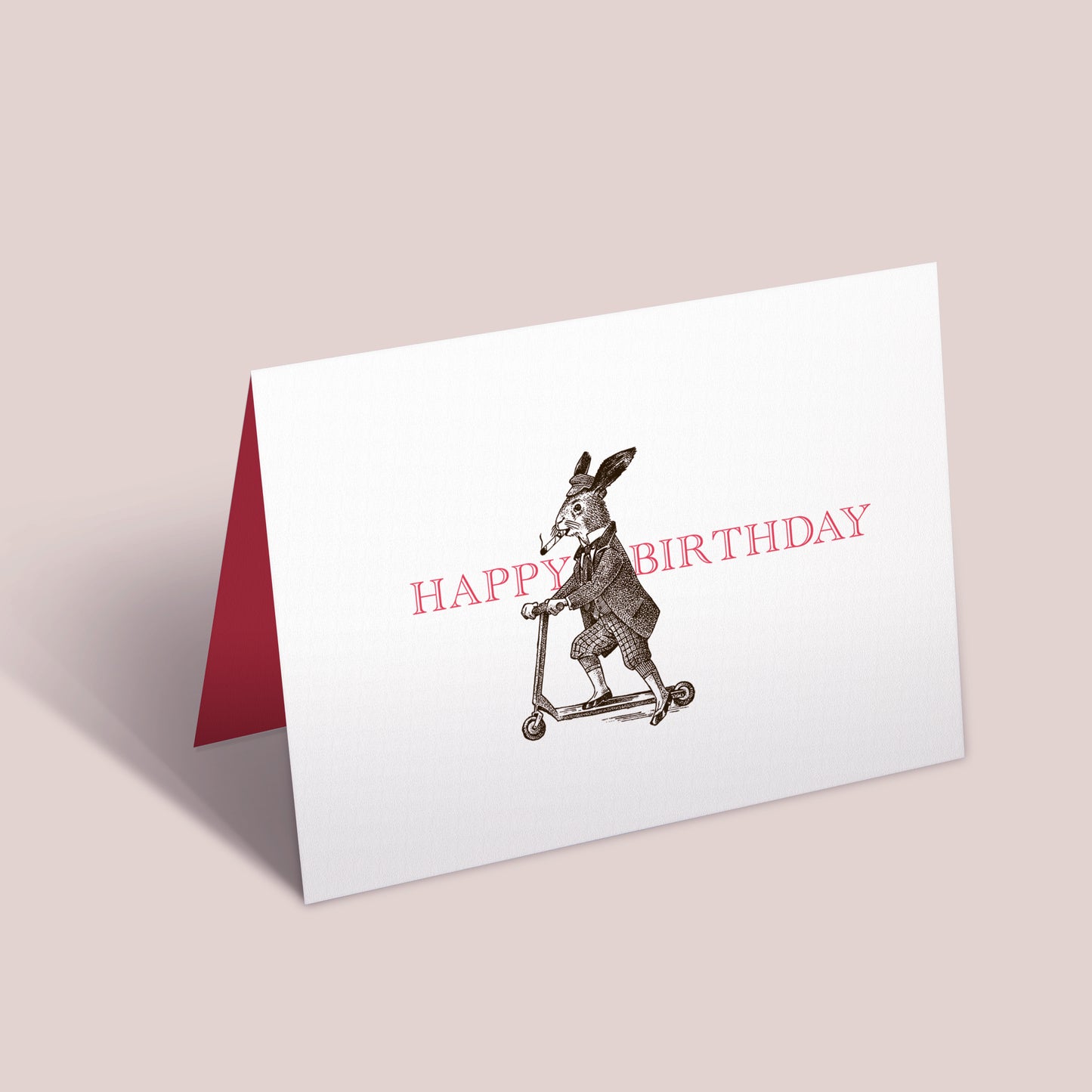 Happy Birthday Hare Design Card