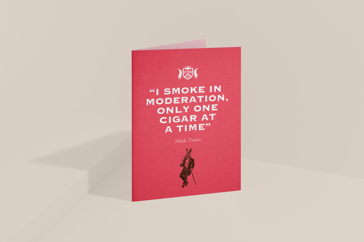 Mark Twain Greetings Card