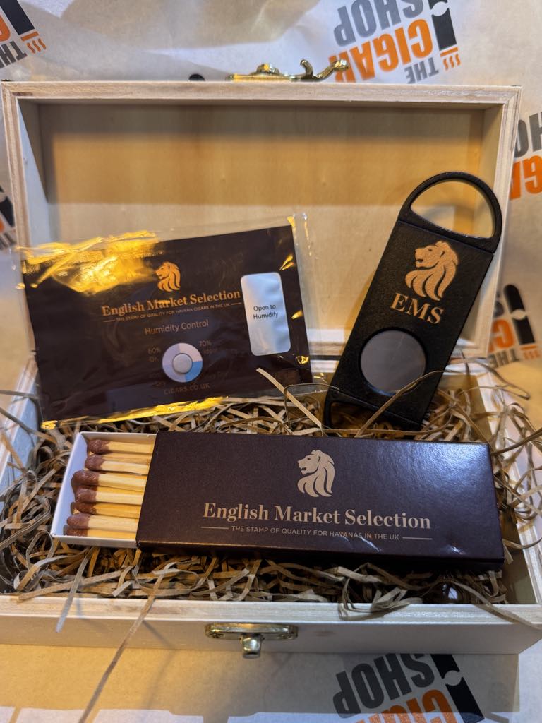 Wooden Box, Humidor, Cutter & Matches Bundle Offer!