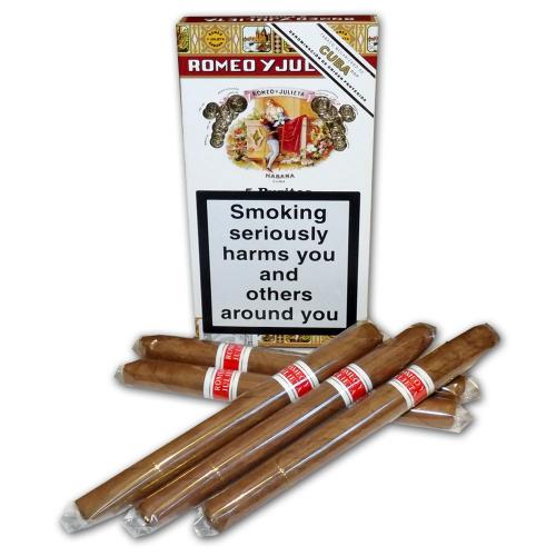 Romeo Y Julieta Puritos Pack of 5 Light - Medium